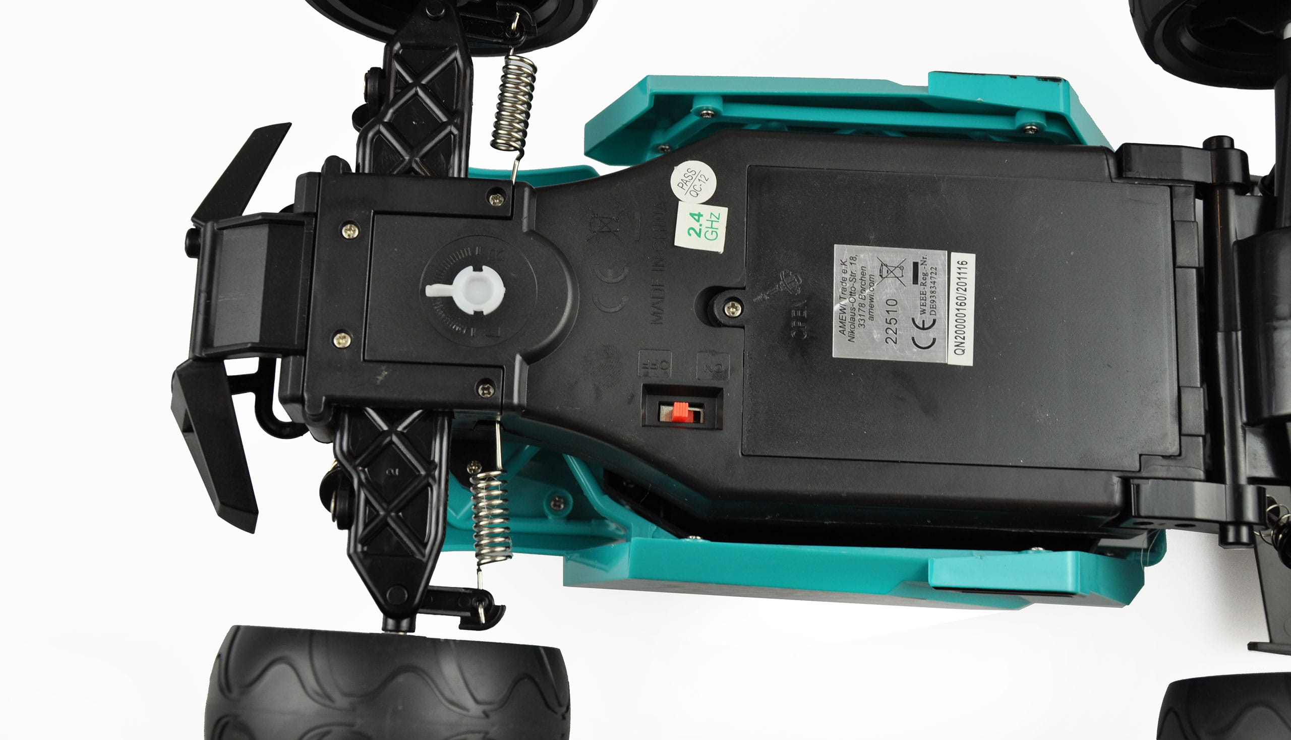 Amewi RC Sandbuggy Ghost 1:12 RTR 2,4GHz, 2WD, türkis/schwarz
