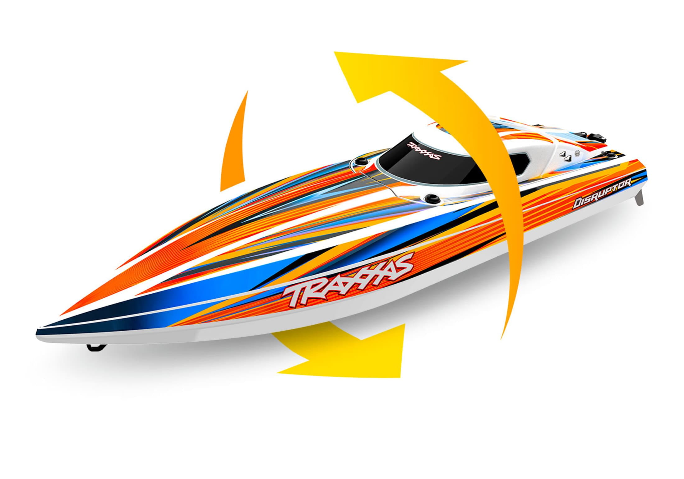 Traxxas Disruptor RC Boot Selbstaufrichtung RTR Orange 26 Zoll traxxas-rc-boot-disruptor-v-rumpf-selbstaufrichtung-rtr-orange-26-zoll