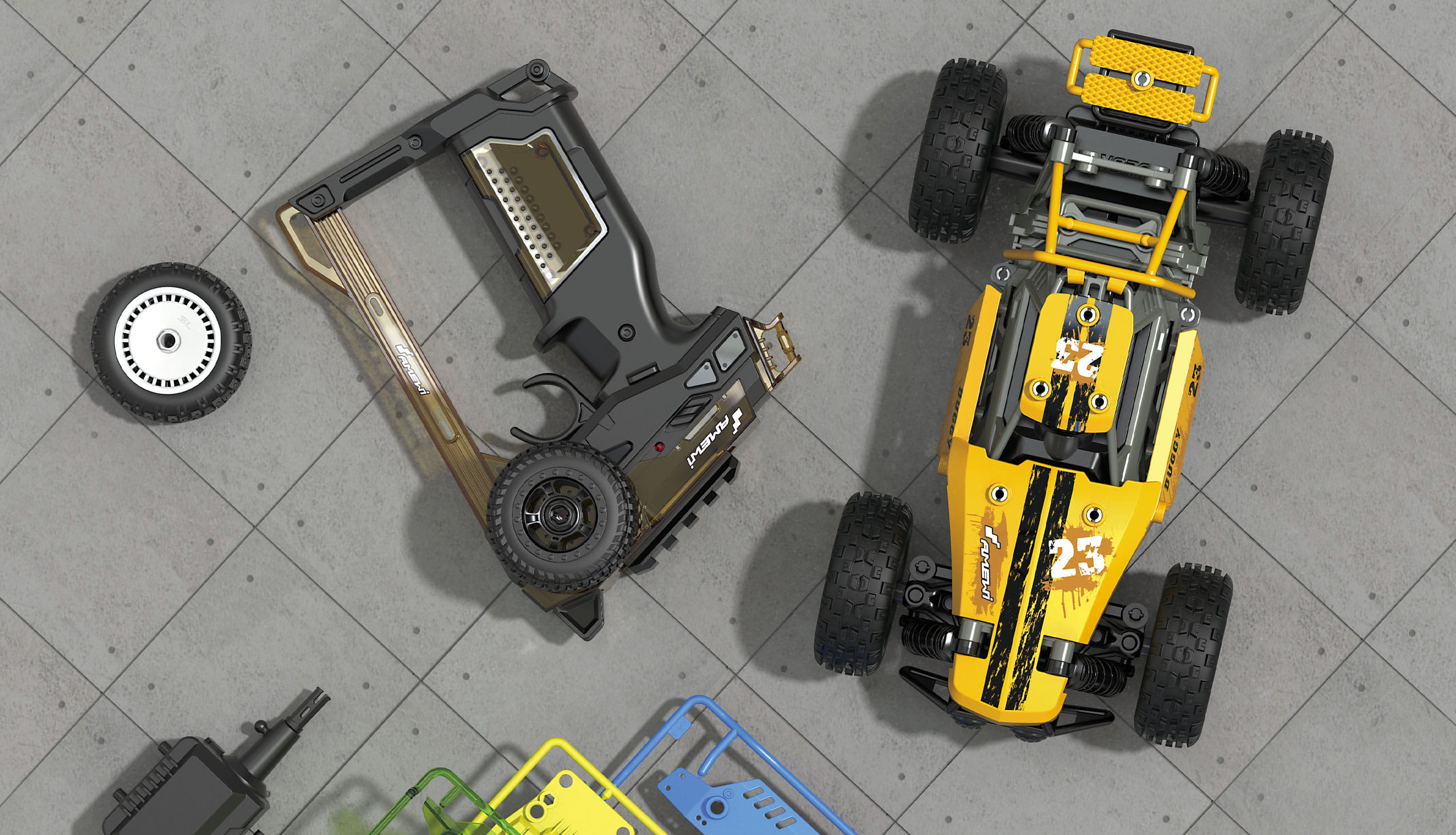 Amewi CoolRC DIY Oldscool Buggy 2WD 1:18 Bausatz