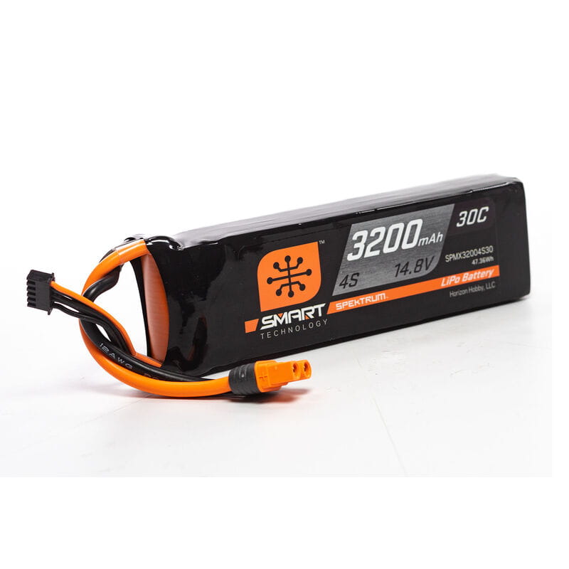 Spektrum Lipo Akku 3200mAh 4S 14.8V Smart 30C IC3