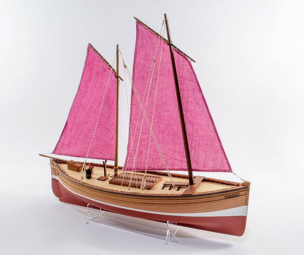 Fifie Lady Eleanor Fischerboot Bausatz 1:64 - Detailliertes Modell aus Holz