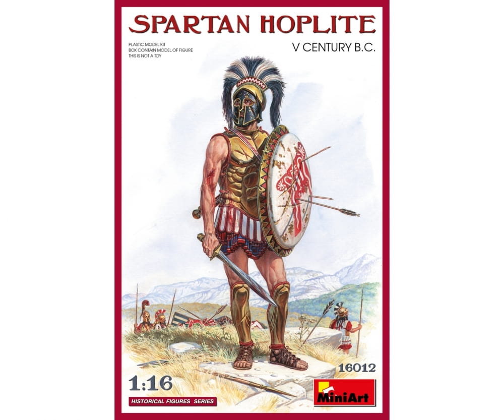 MiniArt 1:16 Figuren Spartan. Krieger 5.Jh v.Chr. Plastik Modellbau