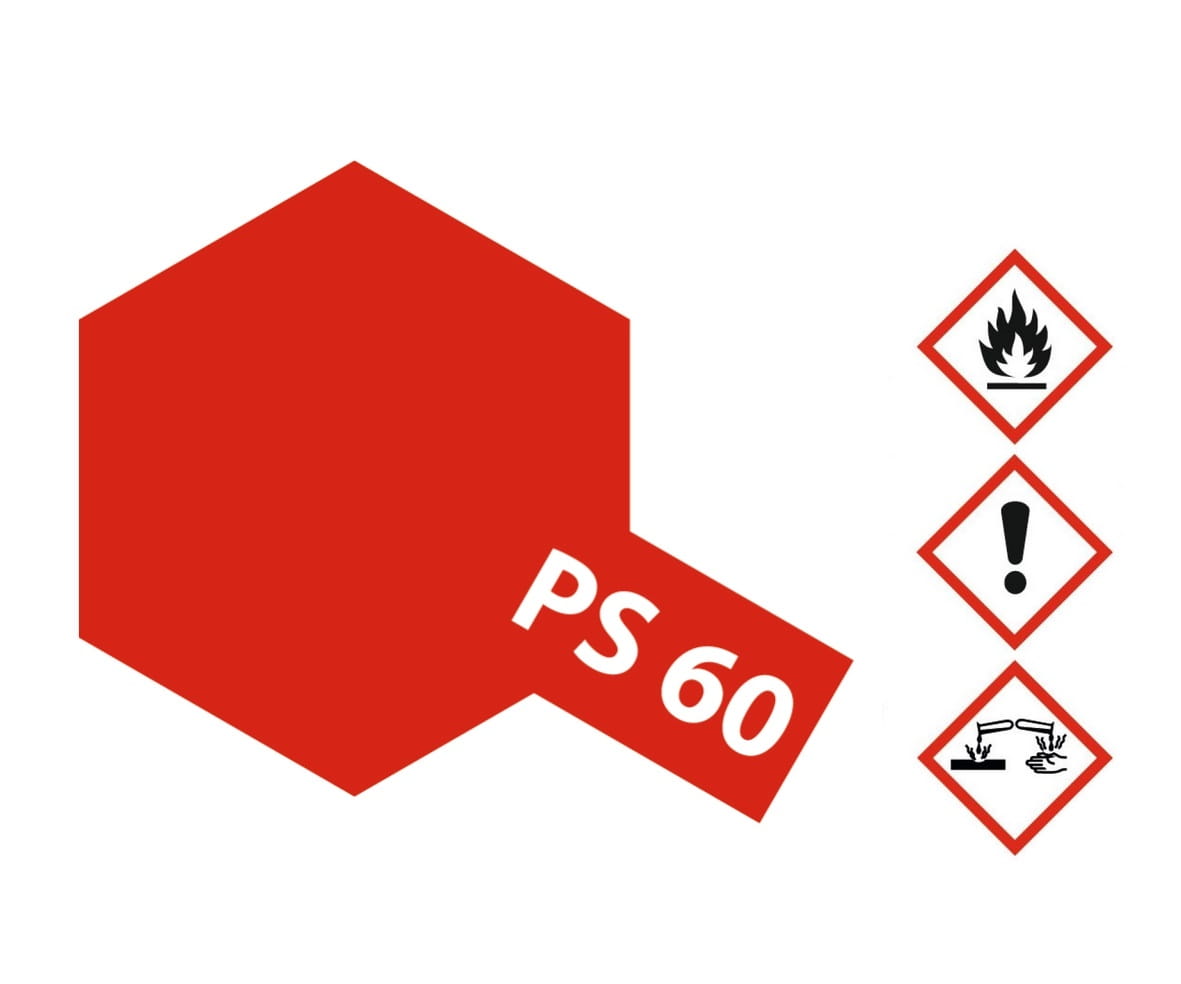Tamiya PS-60 Hell Mica Rot (Glimmer) 100ml Polycarbonat Farbe Spray Tamiya PS-60 Hell Mica Rot (Glimmer) 100ml Polycarbonat Farbe Spray