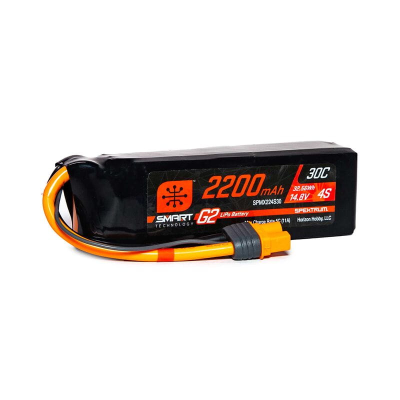 Spektrum Lipo Akku 2200mAh 4S 14_8V Smart G2 30C IC3 - RC-Zubehoer