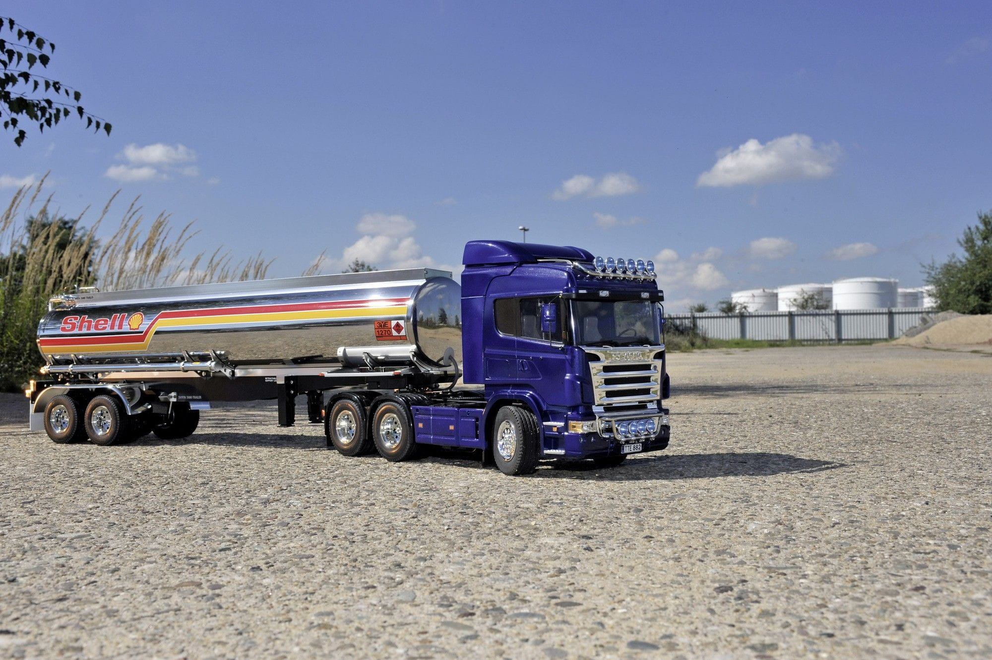 Tamiya RC Truck Scania R620 6x4 Highline Edition Truck Blau Lackiert 1:14 Bausatz Tamiya RC Truck Scania R620 6x4 Highline Edition Truck Blau Lackiert 1:14 Bausatz