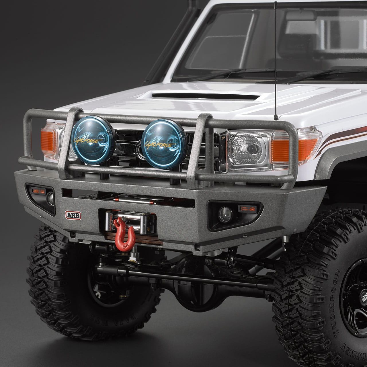 Killerbody Rammschutz mit LED Scheinwerfer Alu silber fuer 1_10 Truck - RC-Zubehoer