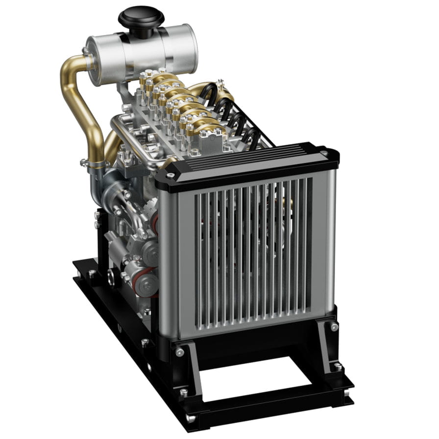 Thicon Diesel-Motor 4-Zylinder Metall, Bausatz
