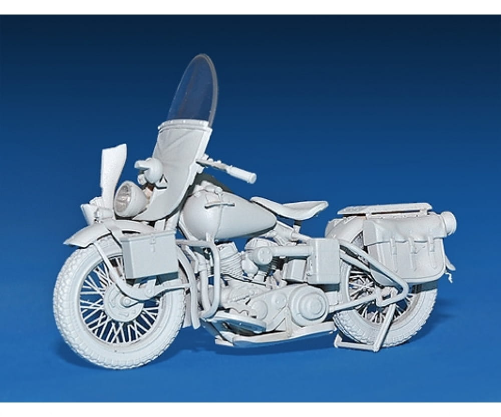 Plastikmodellbau von Miniart 1-35 us millitaerpolizei m motorrad