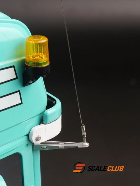 ScaleClub Spiegelantenne mit Halter rechts aus V2A fuer Scania - RC-Zubehoer