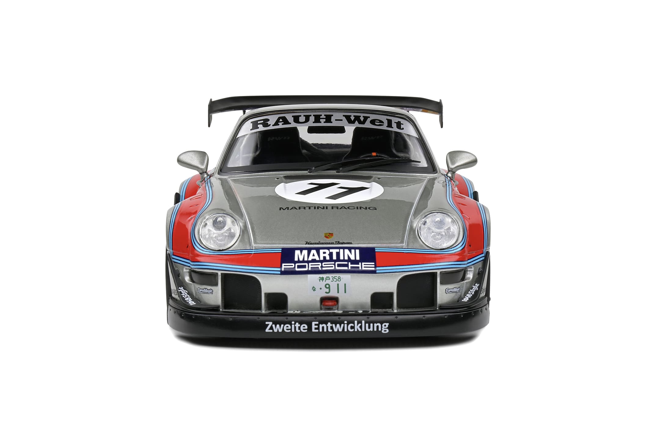 Solido Porsche RWB Bodykit Martini Grau 2020 Modellauto 1_18