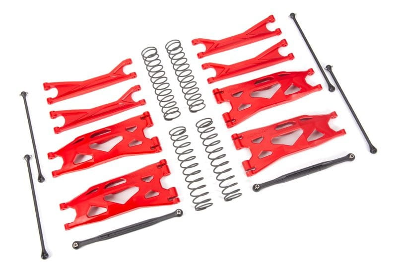 Traxxas Wide-X-Maxx-Kit rot Querlenker_ Spurstangen_ Wellen _Fed - RC-Zubehoer