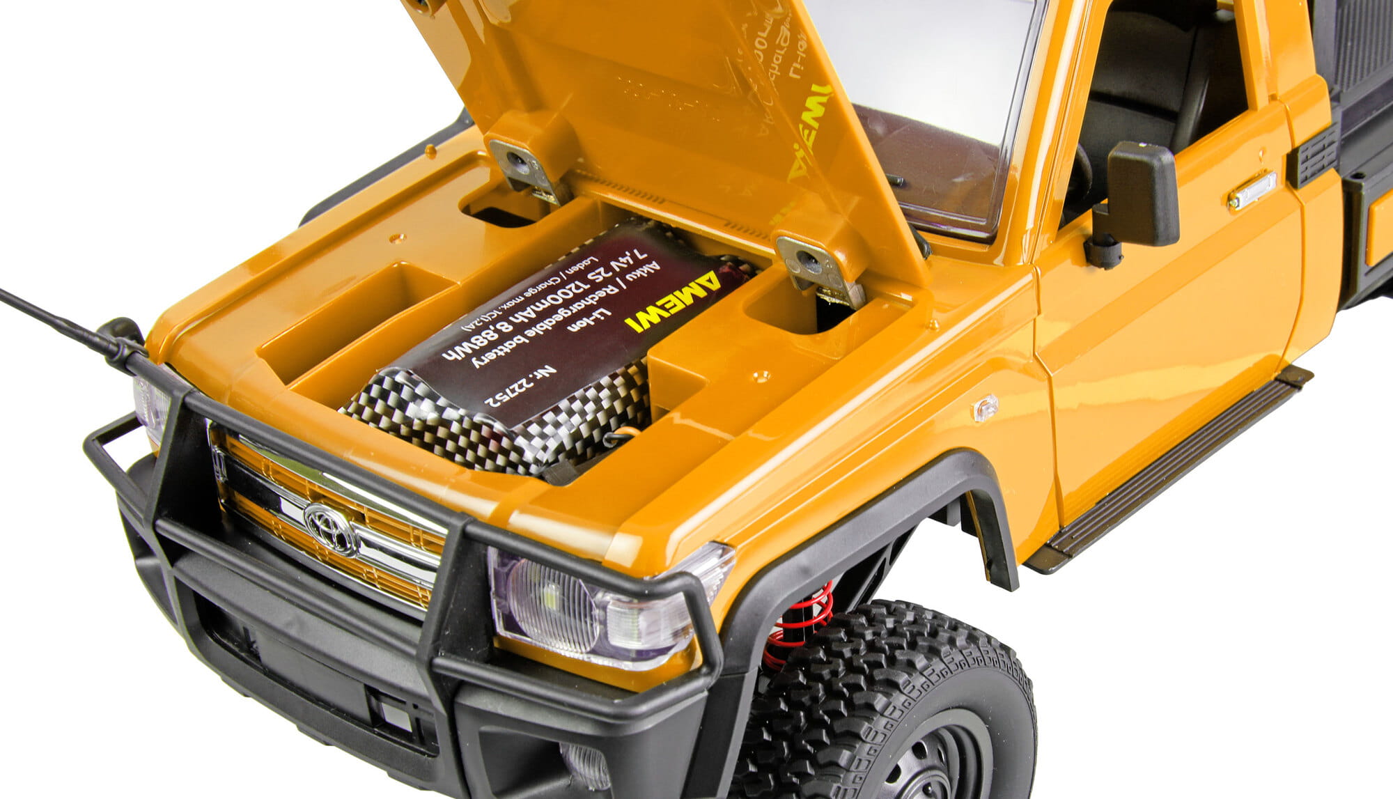 Amewi Toyota Land Cruiser RC Crawler Abschleppwagen 4WD 1_12 RTR gelb - Art_-Nr. 22752