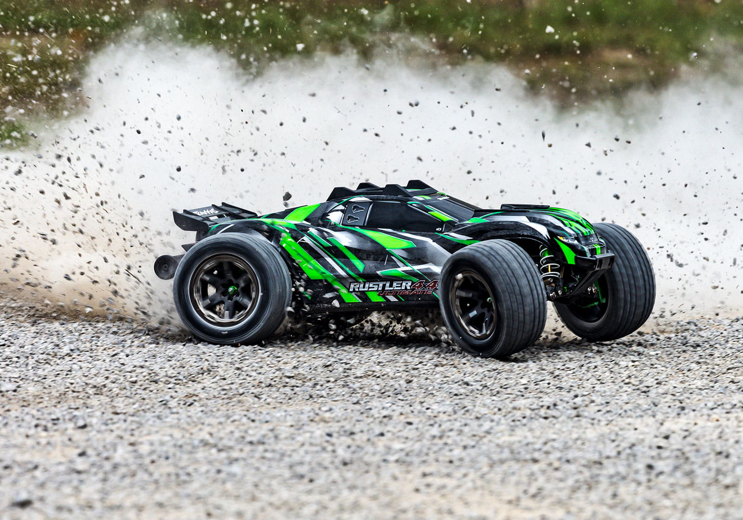 Traxxas Rustler 4x4 VXL Ultimate Stadium Truck gruen 1_10