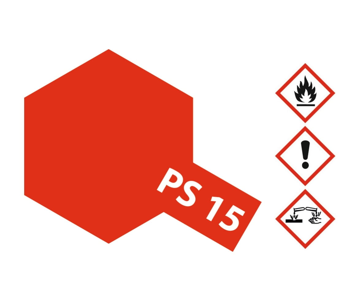 Tamiya PS-15 Metallic Rot Sprühfarbe 100ml für Polycarbonat ( Lexanfarbe )