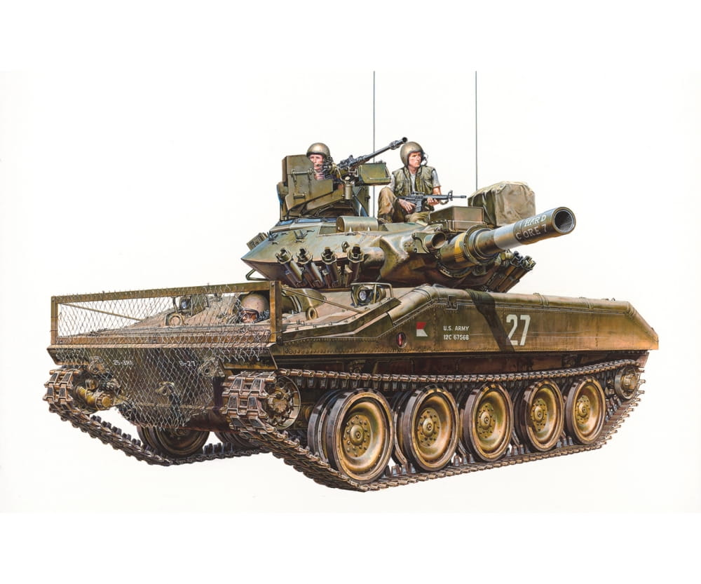 Tamiya US Panzer M551 Sheridan Vietnam 1:35 Plastik Modellbau Militär Bausatz