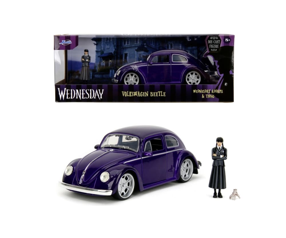 Jada Wednesday Volkswagen Beetle 1:24 Modellauto