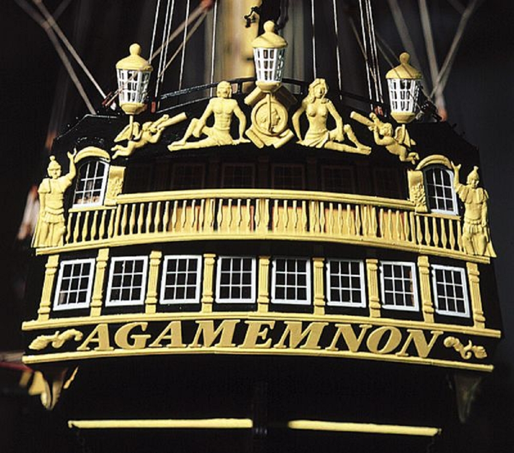 Bausatz der H_M_S. Agamemnon im Massstab 1_64_ detailgetreue Nachbildung eines britischen 64-Kanonen-