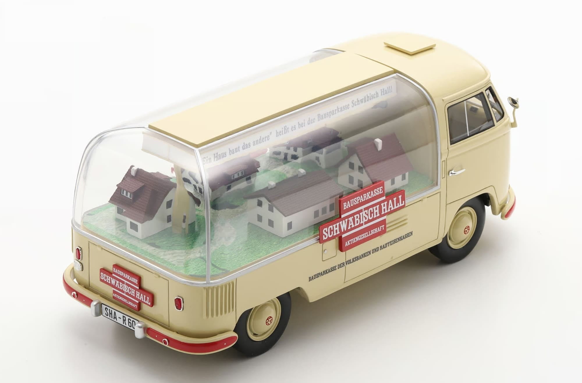 Schuco VW T1 Werbe-Bus Schwaebisch Hall 1_18 Sammlermodell
