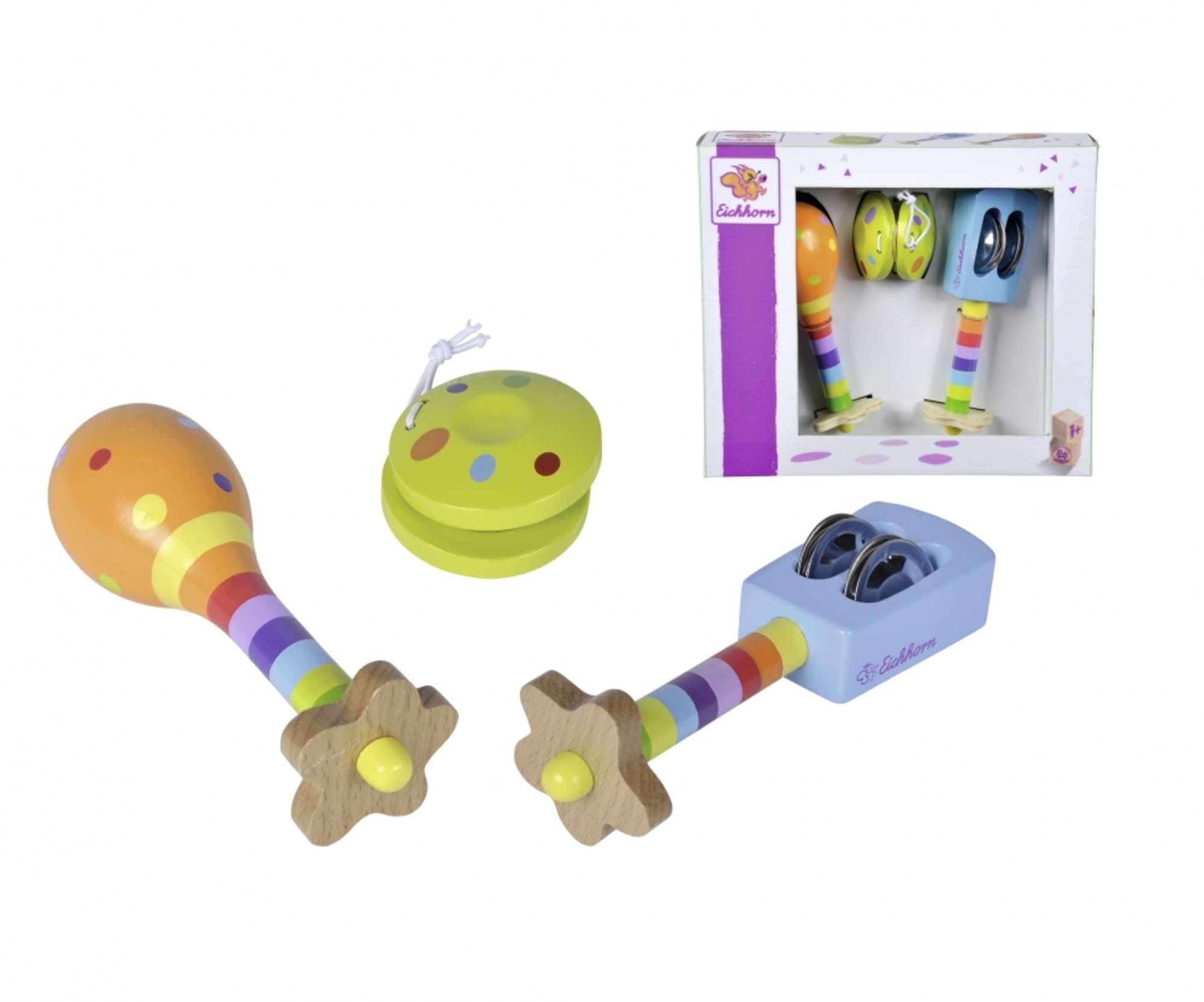 Eichhorn Musik Set mit Maracas