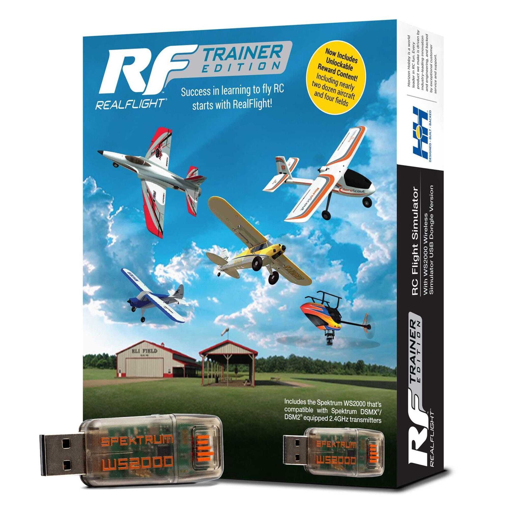 RealFlight Trainer Edition RC Flugsimulator mit WS2000 USB-Dongle für Spektrum Sender