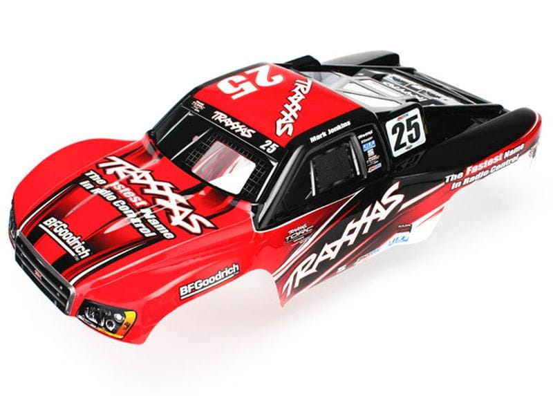Traxxas Karosserie, Nitro Slash, #25 Mark Jenkins (lackiert + Sticker) Traxxas Karosserie_ Nitro Slash_ #25 Mark Jenkins _lackiert _ Sticker_ - RC-Zubehoer