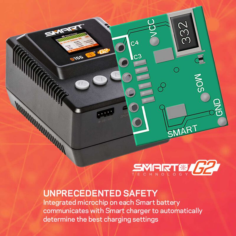 Spektrum S155 Smart Ladegeraet mit IC3 IC5 Anschluessen