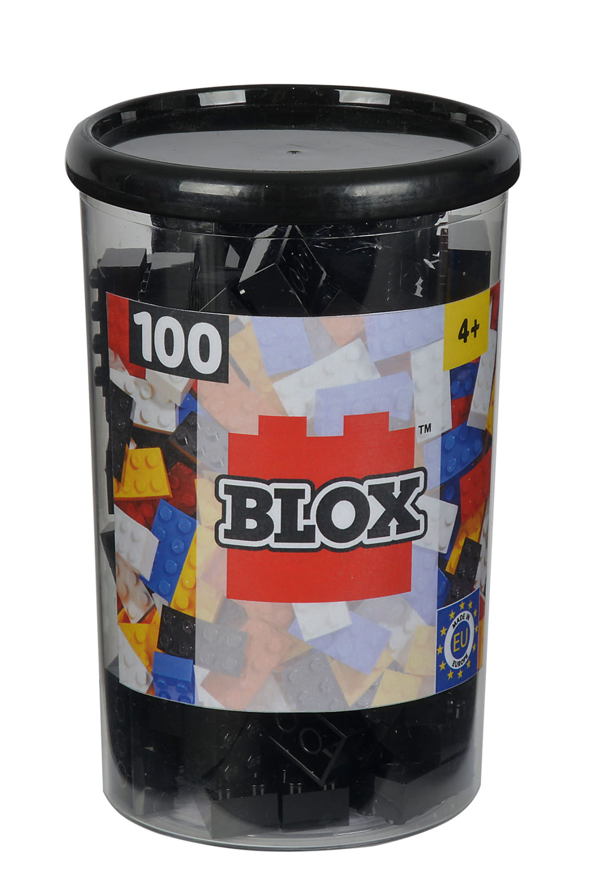 Simba Toys Bausteine Blox 100 schwarz 8er Steine in Dose