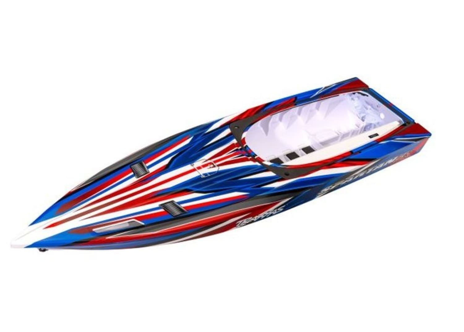 Traxxas Rumpf Spartan SR rote Grafik - RC-Zubehoer