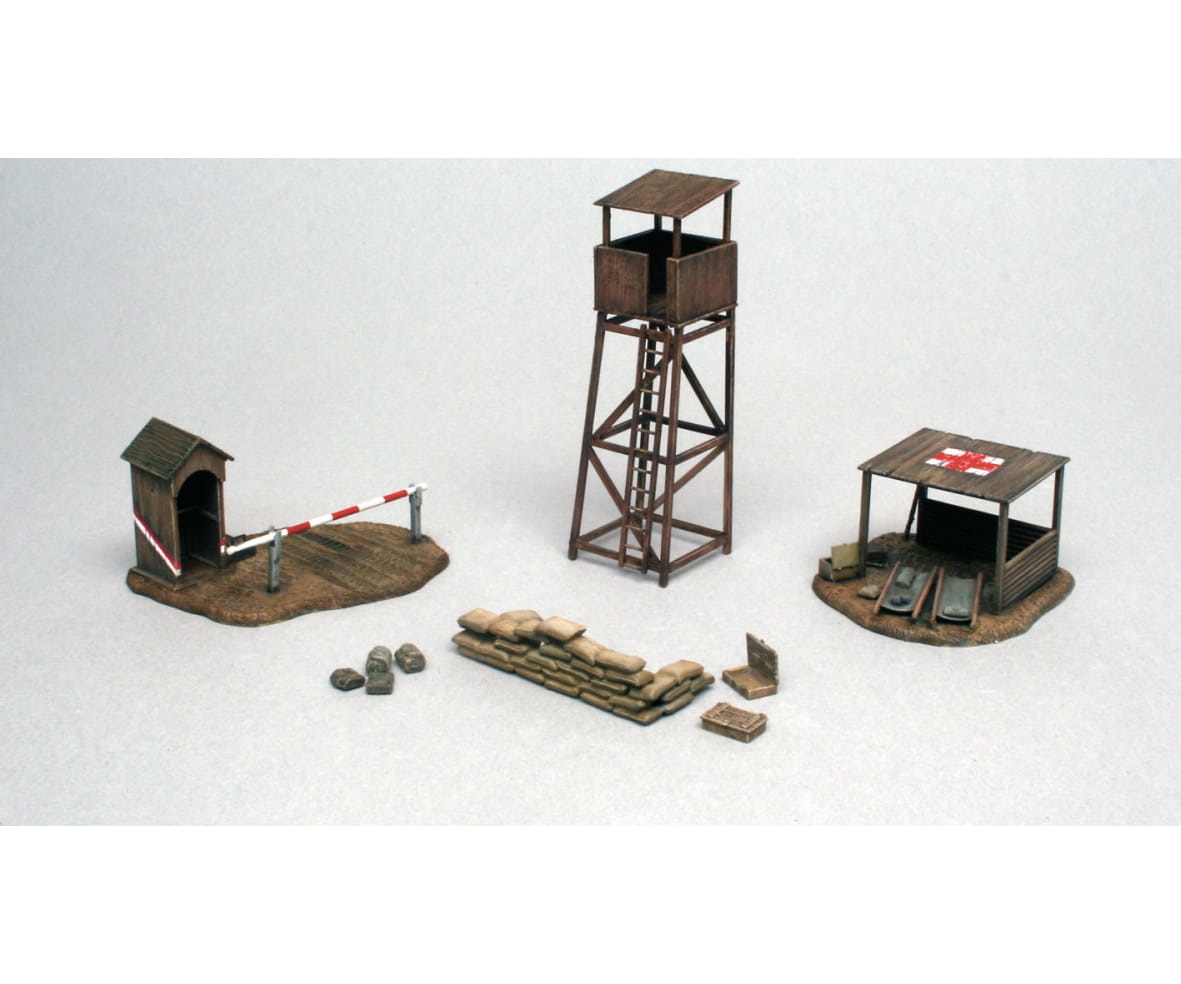 Italeri 1:72 Schlachtfeld-Gebäude Militär Plastik Modellbau Bausatz