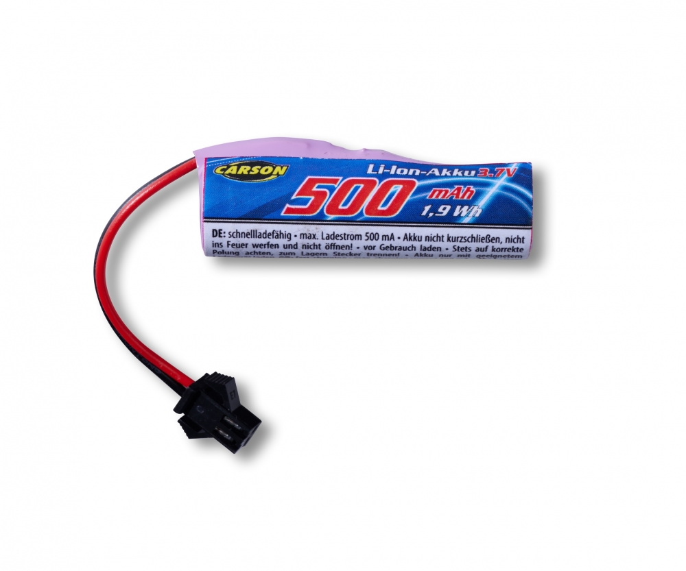 Carson 3_7V 500mAh Li-Ion Akku_10805 - RC-Zubehoer