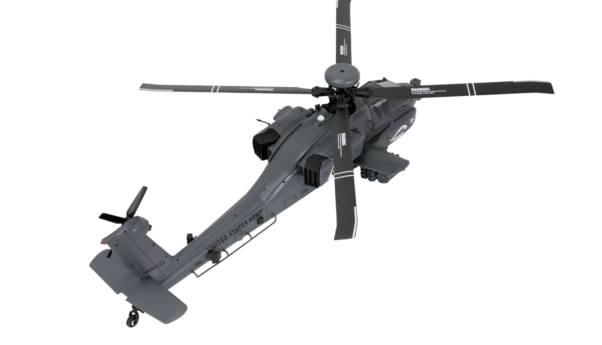 Amewi Apache AH-64D CP Helikopter grau 1_32 6G_3D RTF mit Transportkoffer