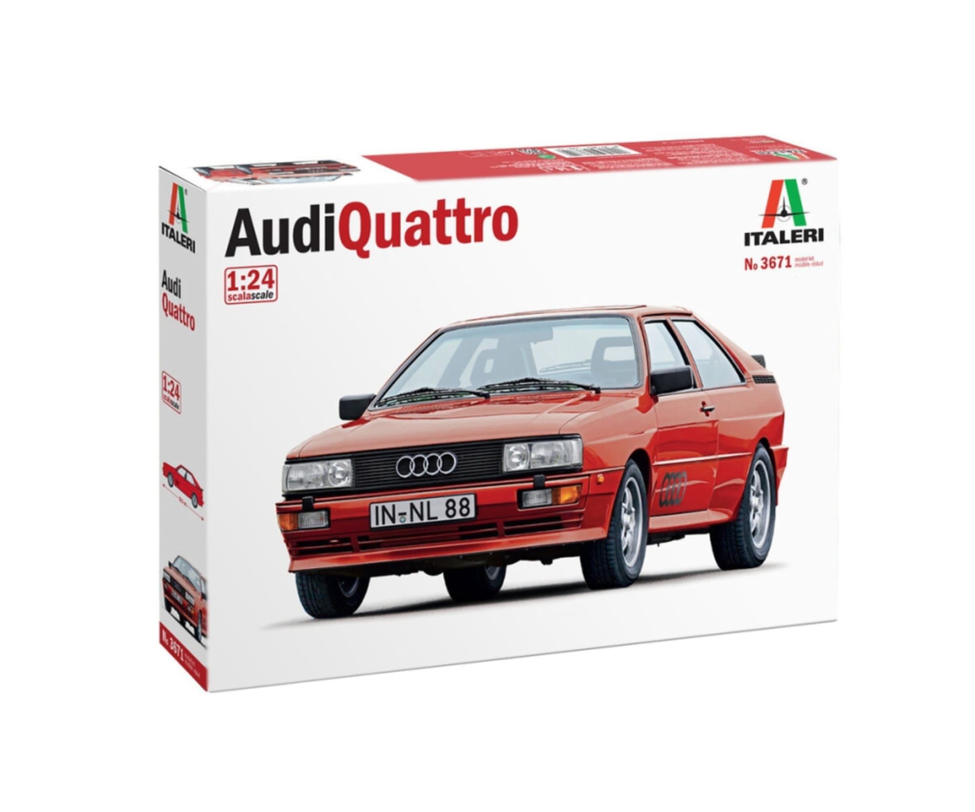 Italeri 1_24 Audi Quattro Plastik Modellbausatz - RC-Zubehoer