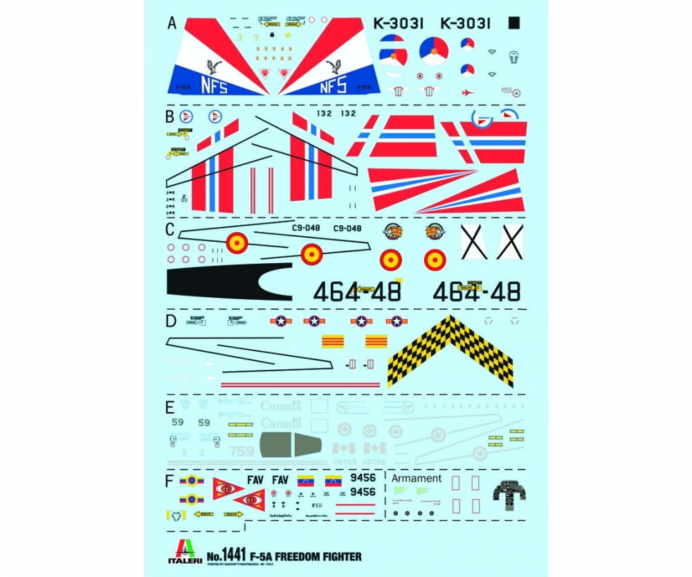 Italeri 1:72 US F-5A Freedom Fighter Jet Flugzeug