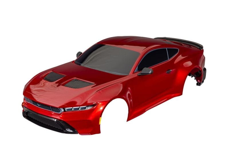 Traxxas Karosserie Ford Mustang komplett mit Anbauteilen rot - RC-Zubehoer