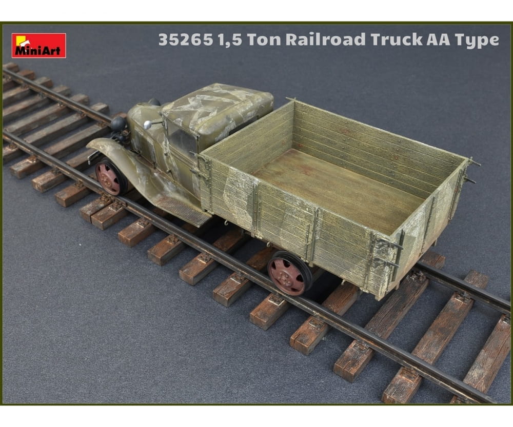 MiniArt 1:35 1,5to Schienen-LKW AA Ty Plastik Modellbausatz
