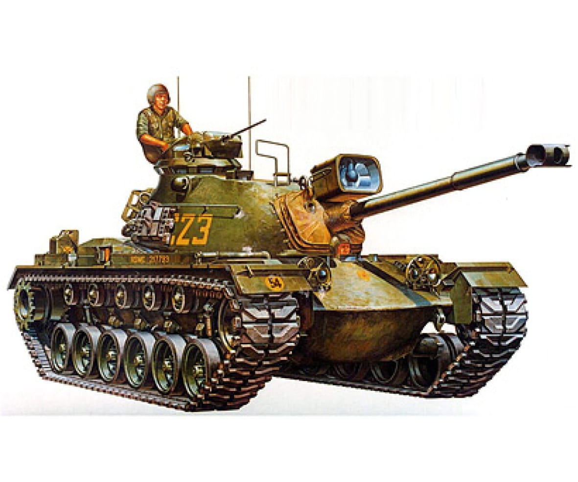 Tamiya US Mit. Kampf Panzer M48A3 Patton 1:35 Plastik Modellbau Militär Bausatz