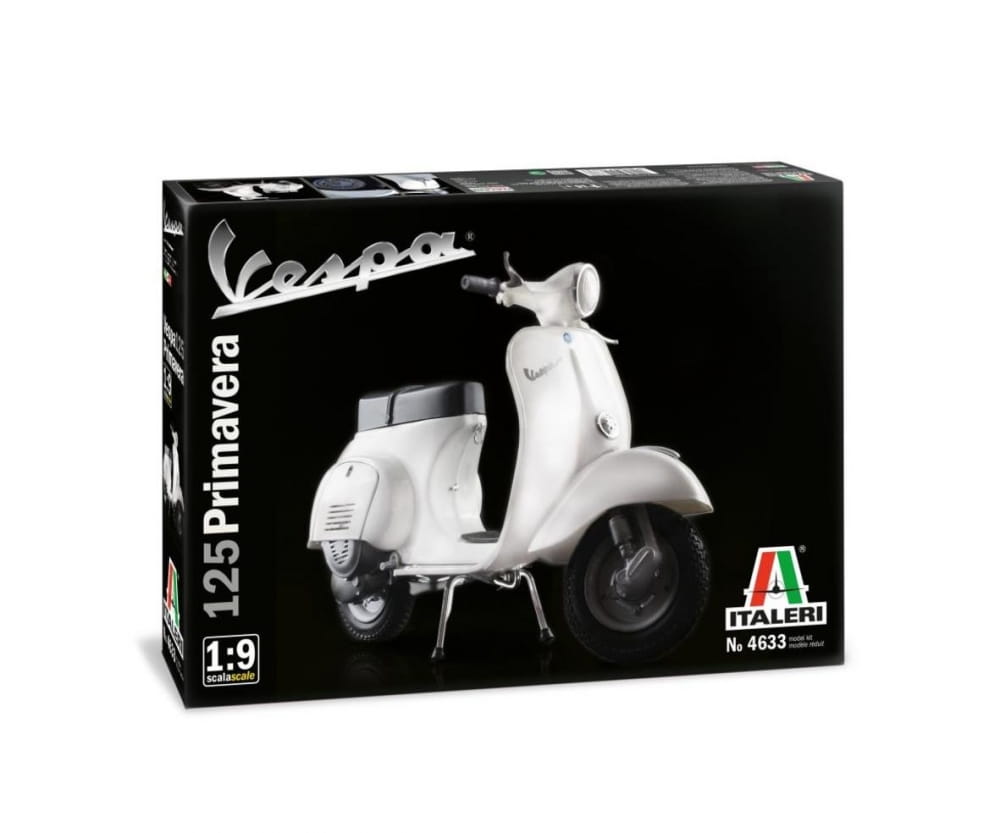 Italeri 1:9 Vespa 125 "Primavera" Roller Plastik Modellbau Bausatz