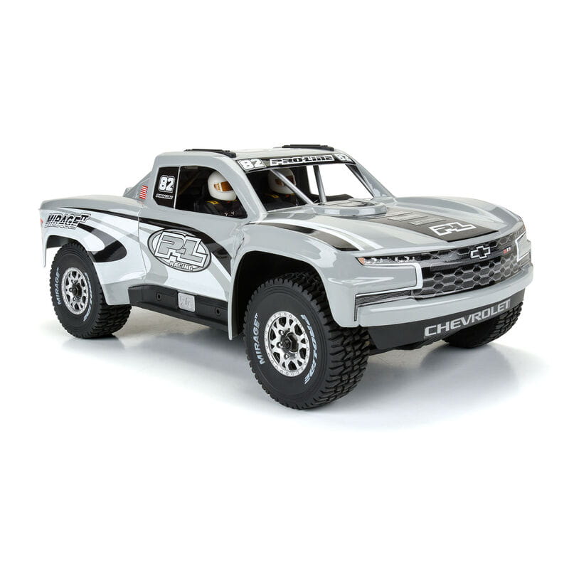 Proline 1_16 Pre-Cut 2019 Chevy Trophy Truck Tough-Color Grau Karosserie_ GROM - RC-Zubehoer