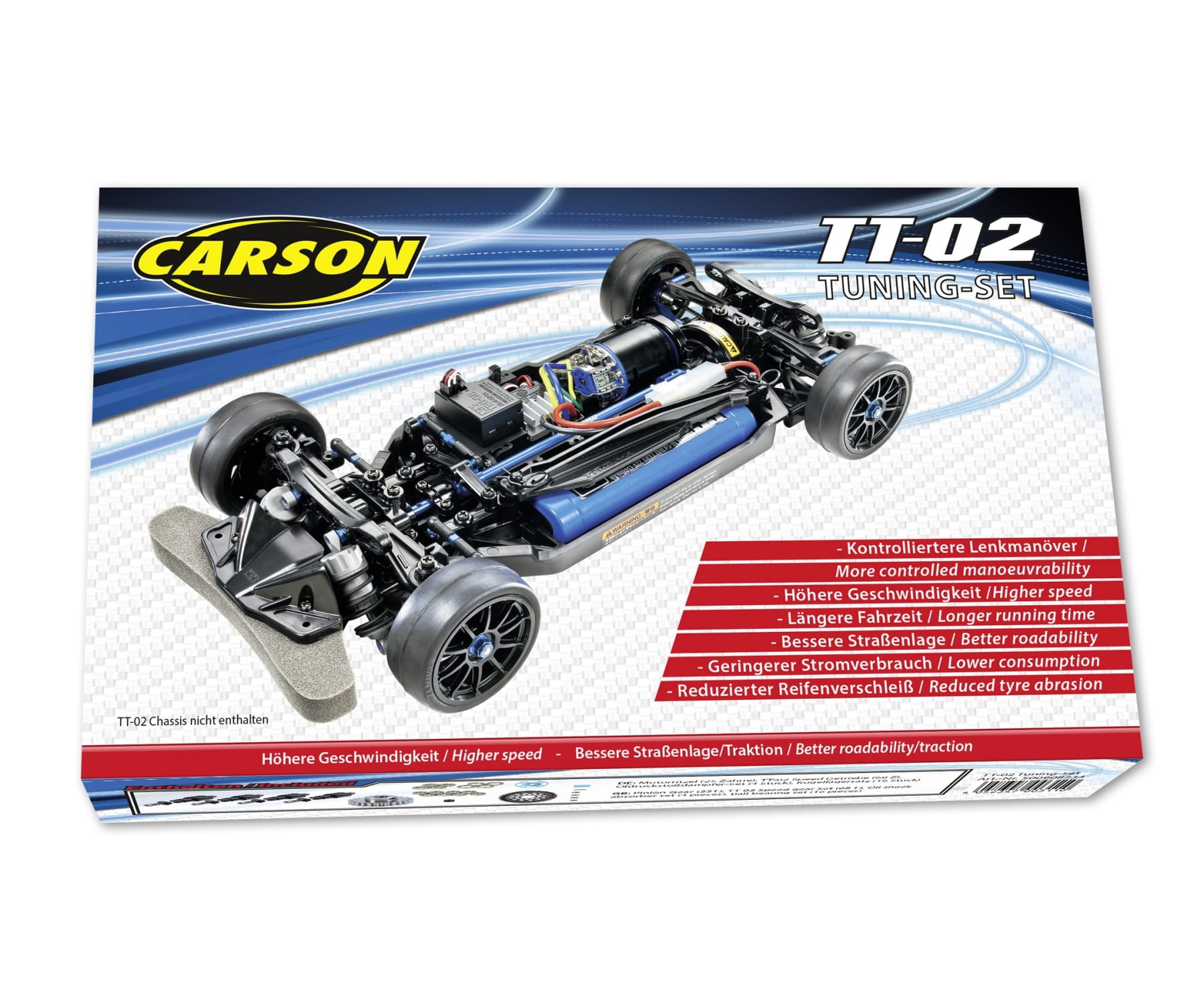 tamiya tt 02 tuning set kugellager stossdaempfer speed getriebe Tamiya TT-02 Tuning Set mit Kugellager_ Oeldruckstossdaempfern und Speed-Getriebe