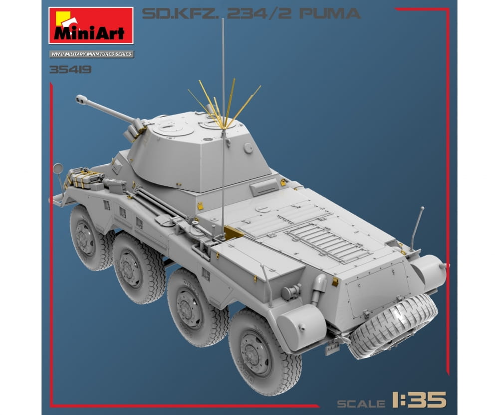 MiniArt 1_35 Sd_Kfz.234_2 Puma Plastik Modellbausatz - RC-Zubehoer