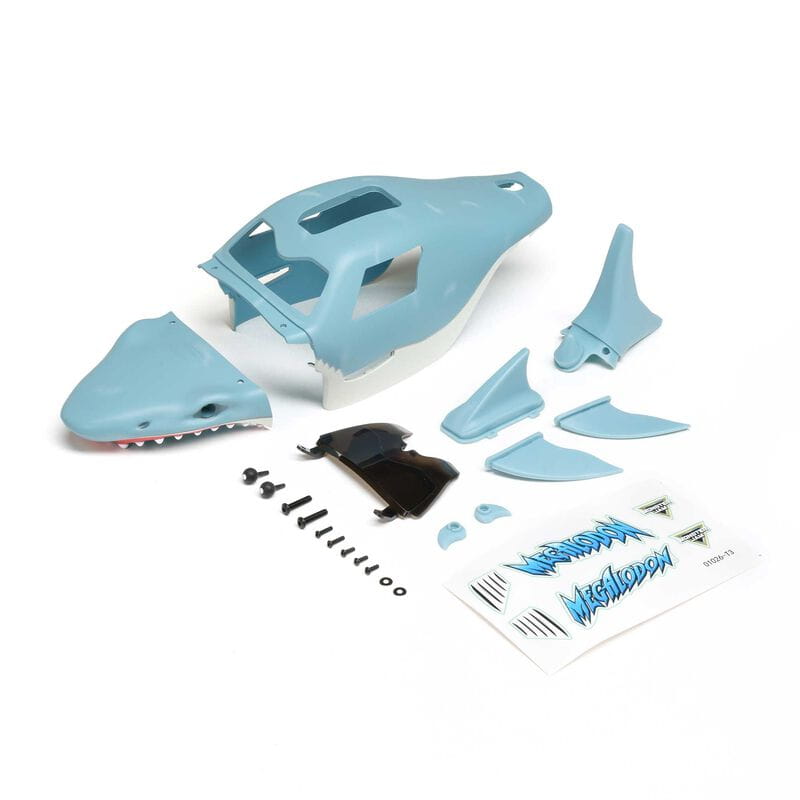 Losi Lackiert Complete Karosserie Set Megalodon_ Mini LMT - RC-Zubehoer
