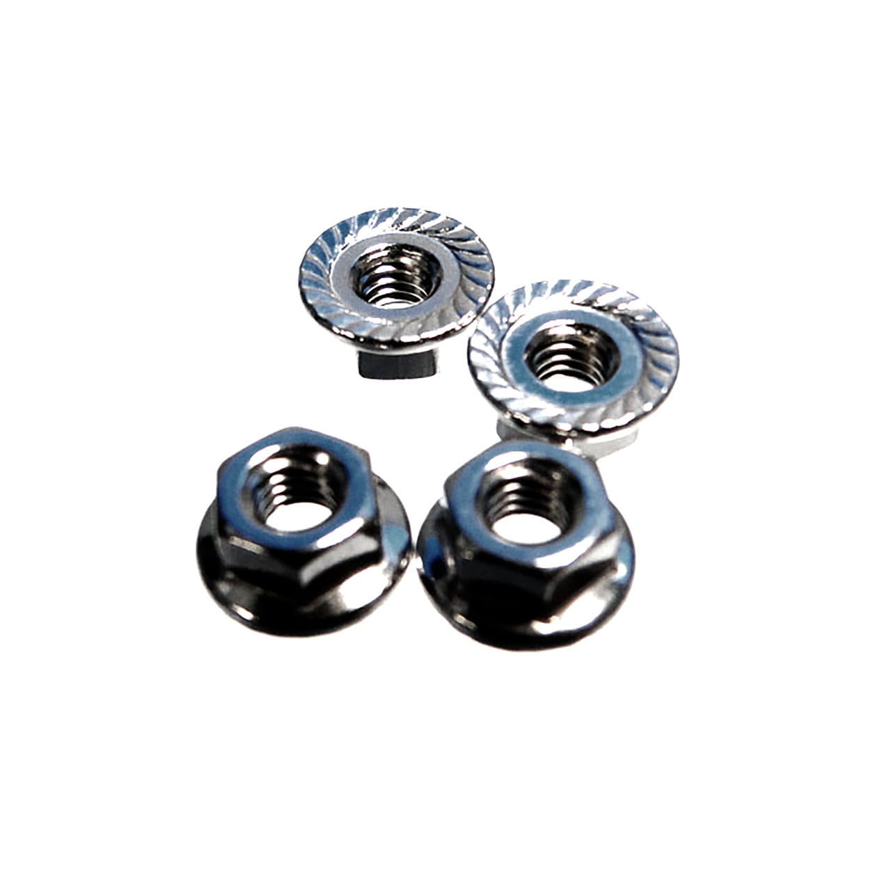 Hobao NUT M4 WITH FLANGE_ 4PCS - RC-Zubehoer