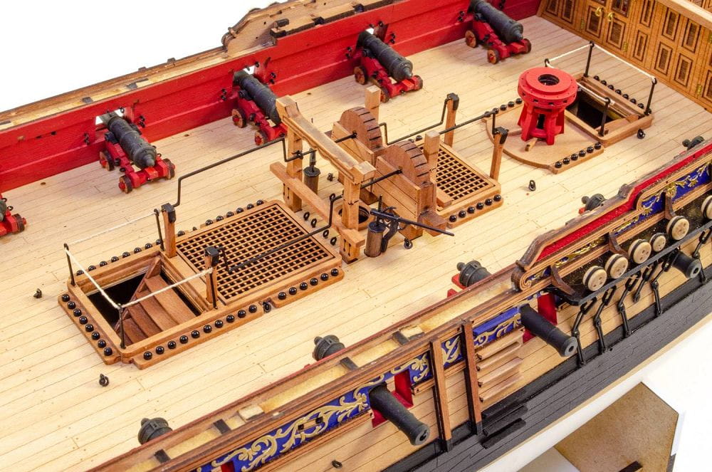 ms sphinx 1775 modellbausatz 1 64 MS Sphinx 1775 Modellbausatz im Massstab 1_64_ mit Laser-Cut Teilen und 3D-gedruckten Kanonen