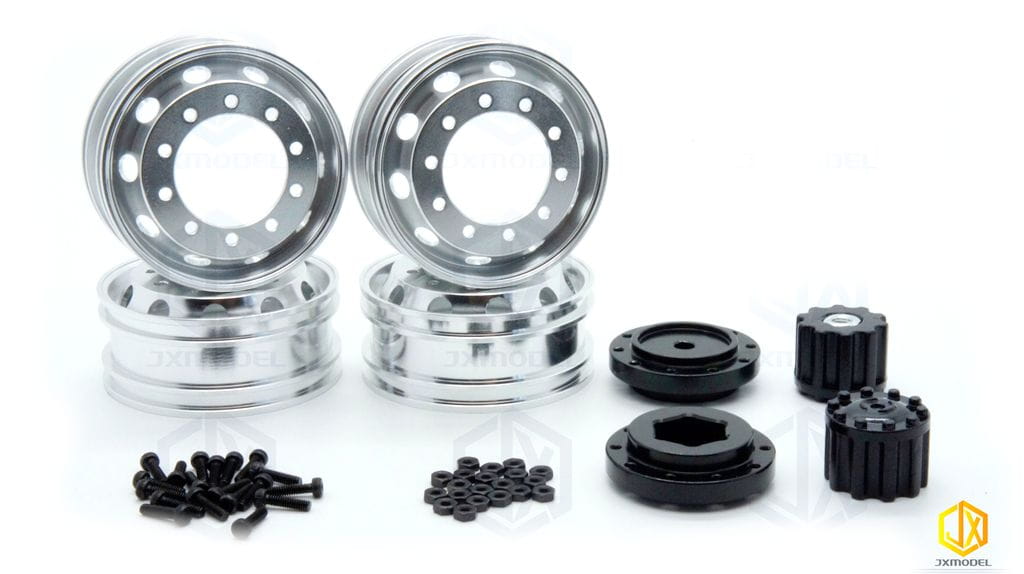 JXModel 1_14 Alufelgen fuer Antriebsachse hinten Paar - RC-Zubehoer