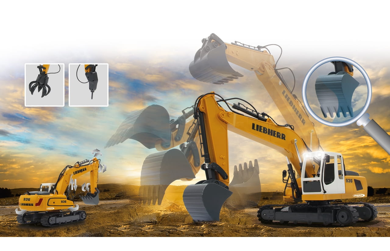 Jamara RC Bagger Liebherr R936 1:20 2,4Ghz