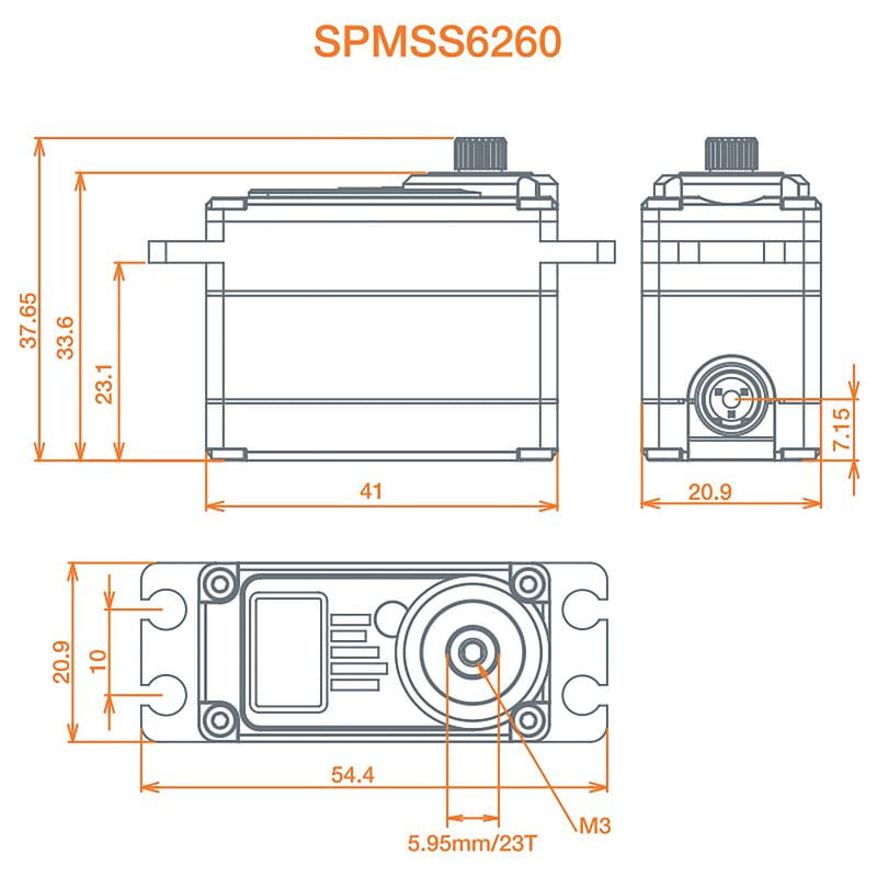 Spektrum S6260 High Torque High Speed Digi HV Metal Servo