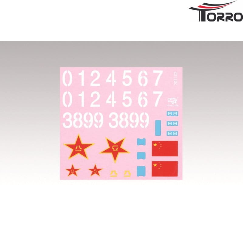Torro Panzer MTB ZTZ 99 - Ersatzteil - Aufkleber-Set _ Decals - RC-Zubehoer
