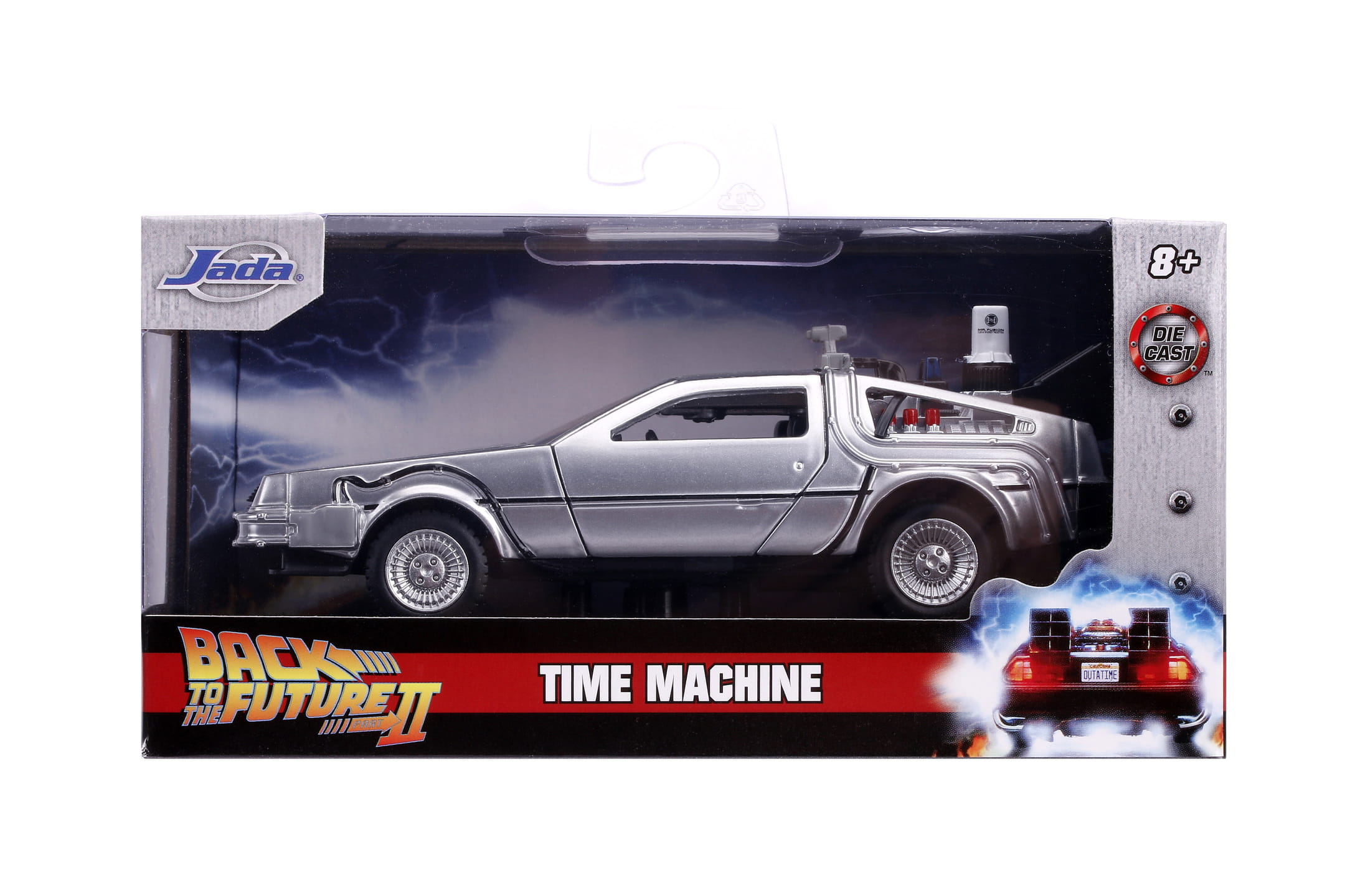 Jadatoys Zurück in die Zukunft Modellauto Time Machine Back to the Future 2 1:32