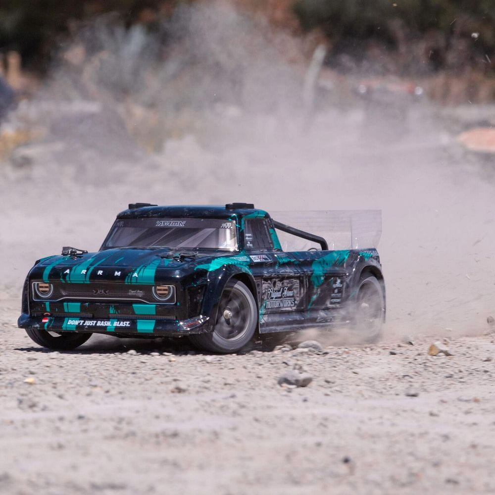 Arrma RC Car INFRACTION 4X4 Street Bash 3S BLX 1:8 Resto-Mod Truck Teal Arrma RC Car INFRACTION 4X4 Street Bash 3S BLX 1:8 Resto-Mod Truck Teal