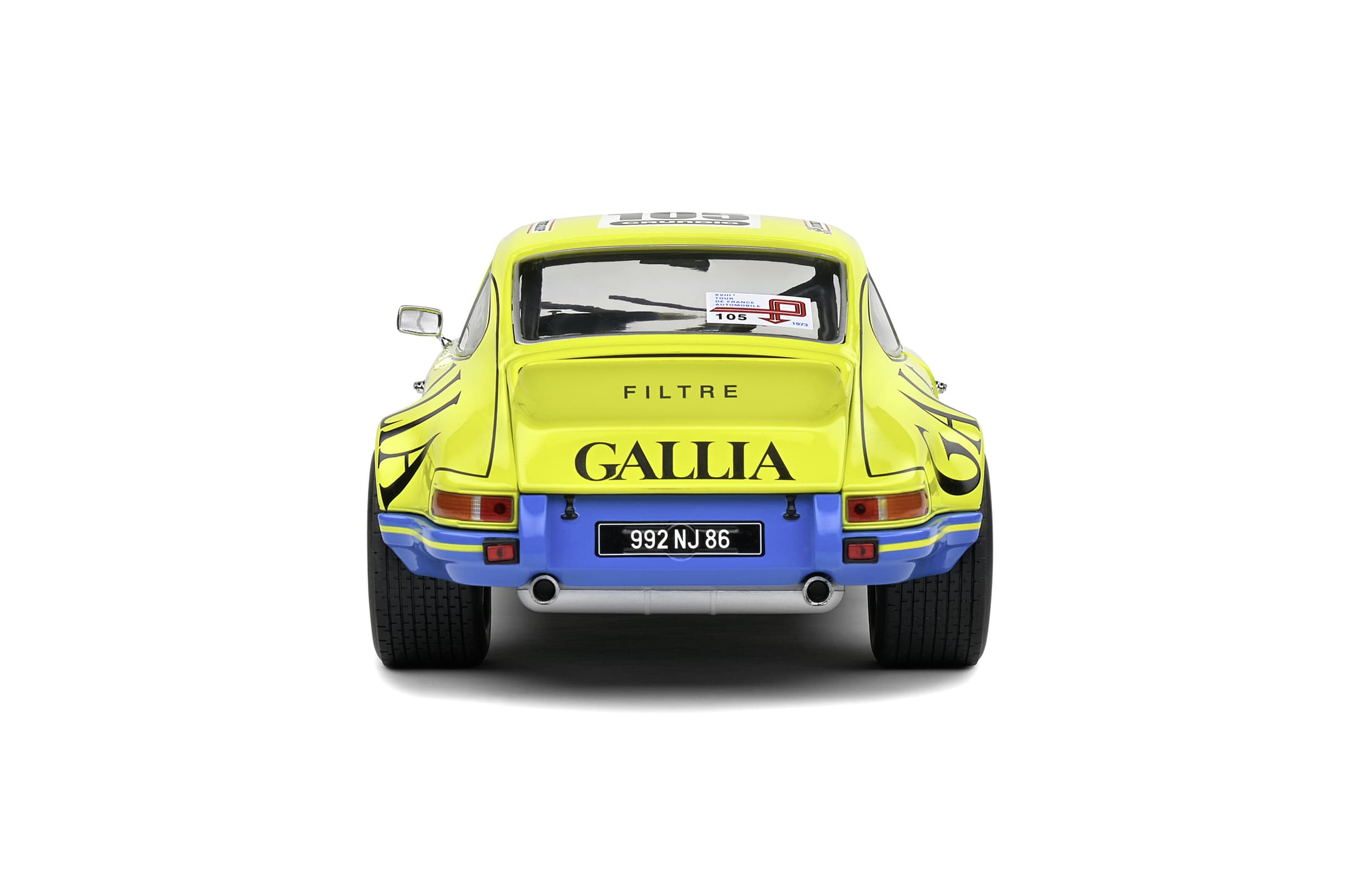 Solido 1_18 Porsche 911 RSR 1973 Tour de France Modellauto in Gelb